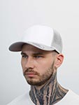 Бейсболка FLEXFIT арт. 6606CF (светло-серый / белый)